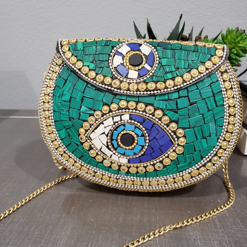 Price dropped⬇ Evil eye tile mosaic crossbody